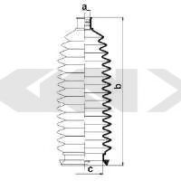 Пыльник рулевой рейки GKN-SPIDAN 83998