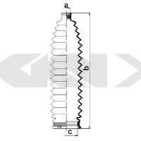 Пыльник рулевой рейки GKN-SPIDAN 83999