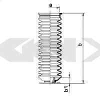 Пыльник рулевой рейки GKN-SPIDAN 84006
