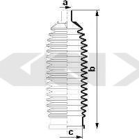 Пыльник рулевой рейки GKN-SPIDAN 84010