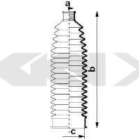 Пыльник рулевой рейки GKN-SPIDAN 84012