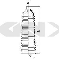 Пыльник рулевой рейки GKN-SPIDAN 84018