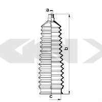 Пыльник рулевой рейки GKN-SPIDAN 84039