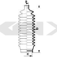 Пыльник рулевой рейки GKN-SPIDAN 84046
