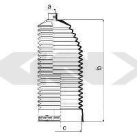 Пыльник рулевой рейки GKN-SPIDAN 84047