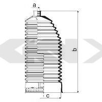Пыльник рулевой рейки GKN-SPIDAN 84048