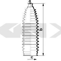 Пыльник рулевой рейки GKN-SPIDAN 84057
