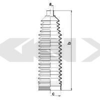 Пыльник рулевой рейки GKN-SPIDAN 84068