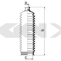 Пыльник рулевой рейки GKN-SPIDAN 84070