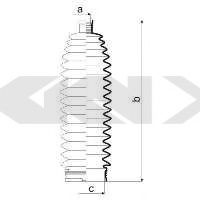 Пыльник рулевой рейки GKN-SPIDAN 84073