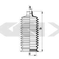 Пыльник рулевой рейки GKN-SPIDAN 84074