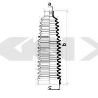 Пыльник рулевой рейки GKN-SPIDAN 84076