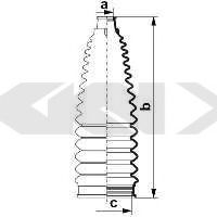 Пыльник рулевой рейки GKN-SPIDAN 84079