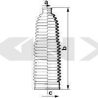 Пыльник рулевой рейки GKN-SPIDAN 84084