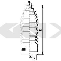 Пыльник рулевой рейки GKN-SPIDAN 84088