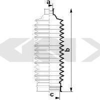 Пыльник рулевой рейки GKN-SPIDAN 84090