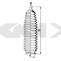 Пыльник рулевой рейки GKN-SPIDAN 84100