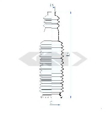 Пыльник рулевой рейки GKN-SPIDAN 84105