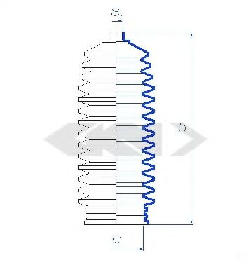 Пыльник рулевой рейки GKN-SPIDAN 84109