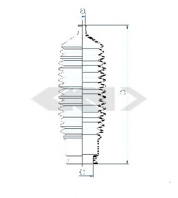 Пыльник рулевой рейки GKN-SPIDAN 84112