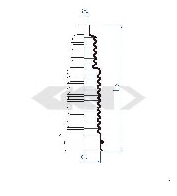 Пыльник рулевой рейки GKN-SPIDAN 84117