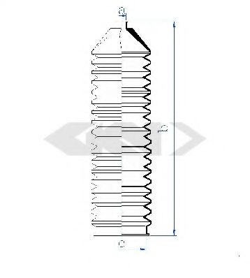 Пыльник рулевой рейки GKN-SPIDAN 84118