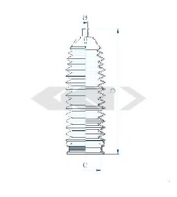Пыльник рулевой рейки GKN-SPIDAN 84121