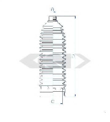 Пыльник рулевой рейки GKN-SPIDAN 84124