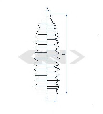 Пыльник рулевой рейки GKN-SPIDAN 84125