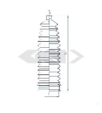 Пыльник рулевой рейки GKN-SPIDAN 84127