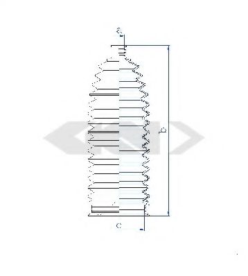 Пыльник рулевой рейки GKN-SPIDAN 84128