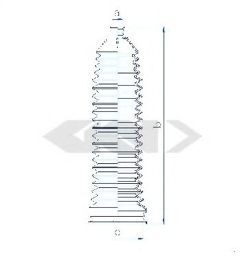Пыльник рулевой рейки GKN-SPIDAN 84130