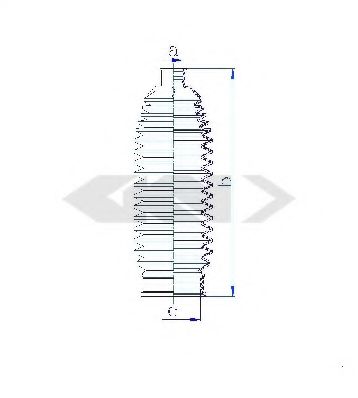 Пыльник рулевой рейки GKN-SPIDAN 84132