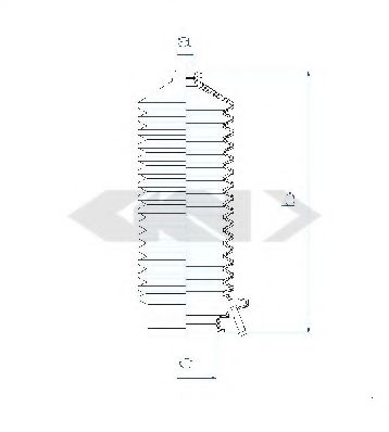 Пыльник рулевой рейки GKN-SPIDAN 84134
