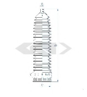 Пыльник рулевой рейки GKN-SPIDAN 84138