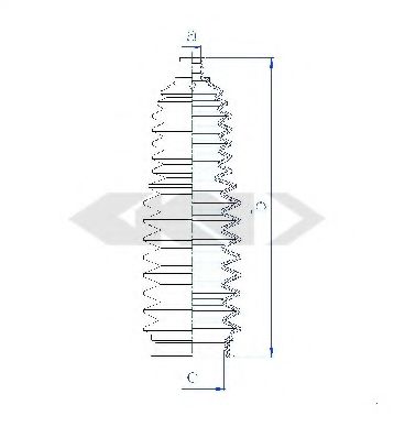 Пыльник рулевой рейки GKN-SPIDAN 84143