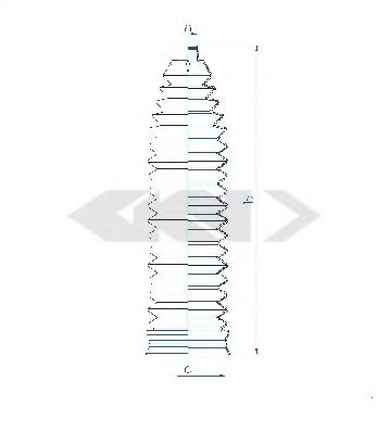 Пыльник рулевой рейки GKN-SPIDAN 84144