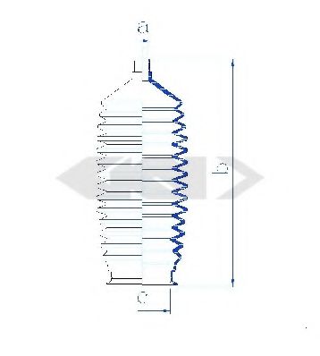 Пыльник рулевой рейки GKN-SPIDAN 84146