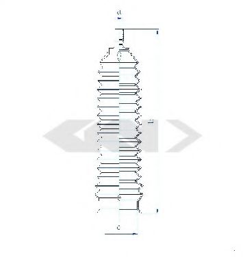 Пыльник рулевой рейки GKN-SPIDAN 84163