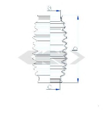 Пыльник рулевой рейки GKN-SPIDAN 84178