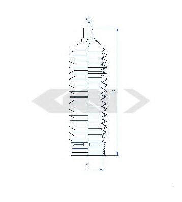 Пыльник рулевой рейки GKN-SPIDAN 84185