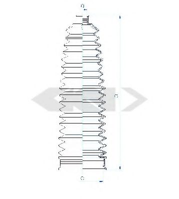 Пыльник рулевой рейки GKN-SPIDAN 84188