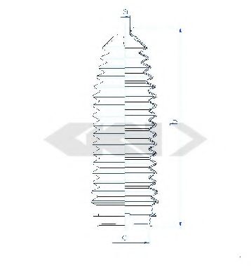 Пыльник рулевой рейки GKN-SPIDAN 84189