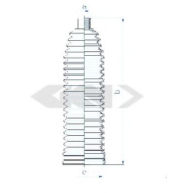 Пыльник рулевой рейки GKN-SPIDAN 84190