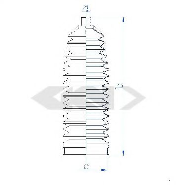 Пыльник рулевой рейки GKN-SPIDAN 84191