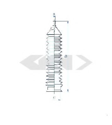 Пыльник рулевой рейки GKN-SPIDAN 84202
