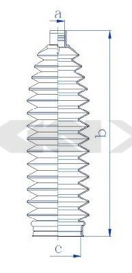 Пыльник рулевой рейки GKN-SPIDAN 84206