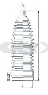 Пыльник рулевой рейки GKN-SPIDAN 84212