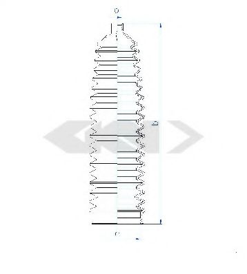 Пыльник рулевой рейки GKN-SPIDAN 84219