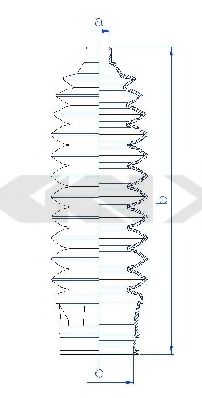 Пыльник рулевой рейки GKN-SPIDAN 84248